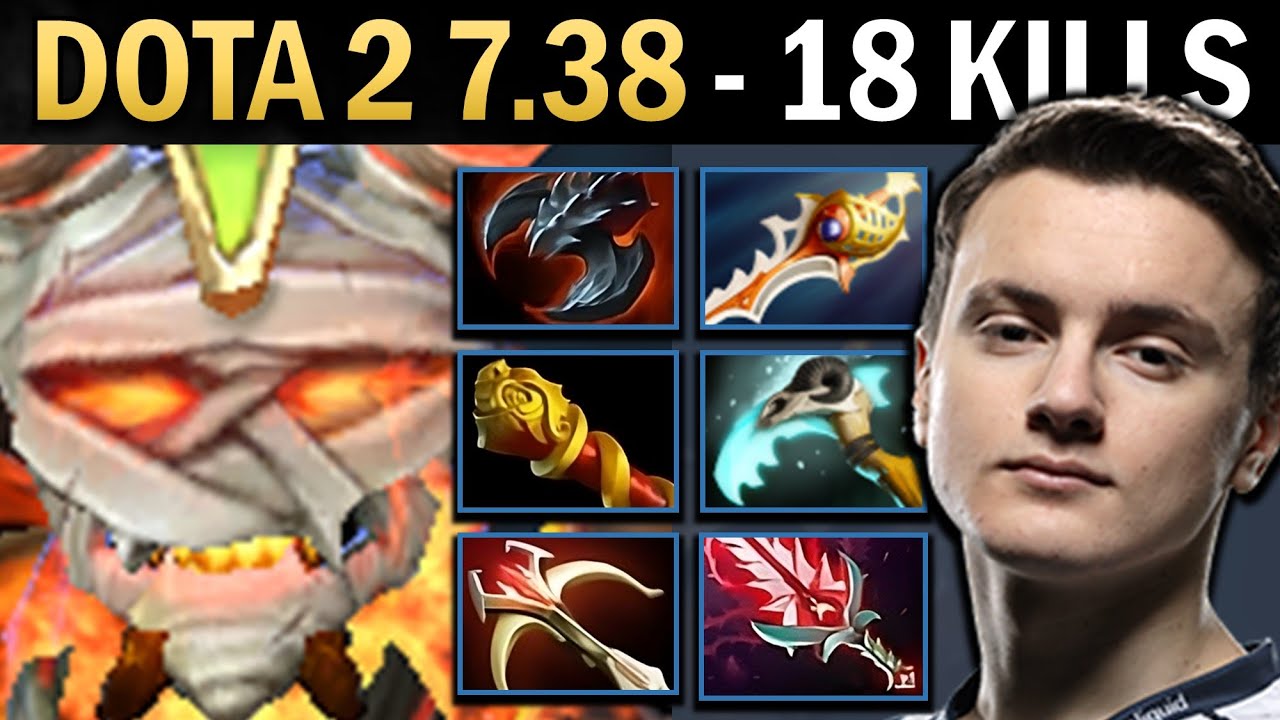 Clinkz Gameplay Miracle with 18 Kills and Vyse - Dota 7.38