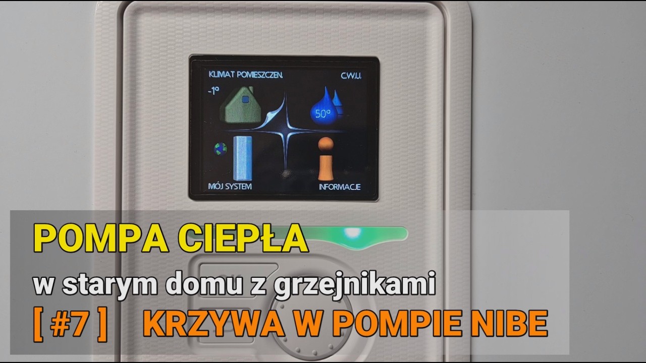 Pompa ciepła w starym domu z grzejnikami #7: krzywa w pompach NIBE