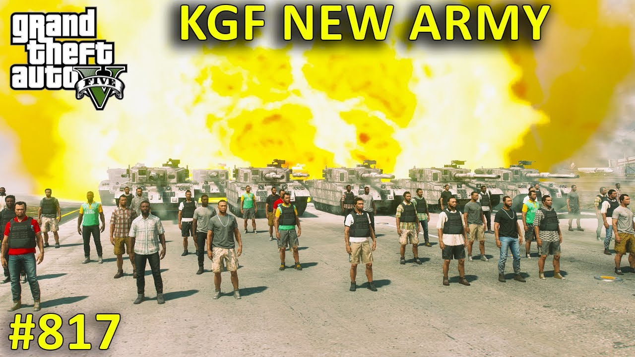 GTA 5 : NEW BIGGEST ARMY OF KGF IN LOS SANTOS | GTA 5 GAMEPLAY 