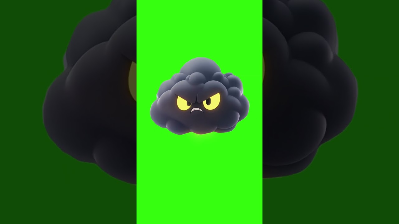 Angry cloud #storm #clouds #angrycloud #cloudgreenscreen #angry