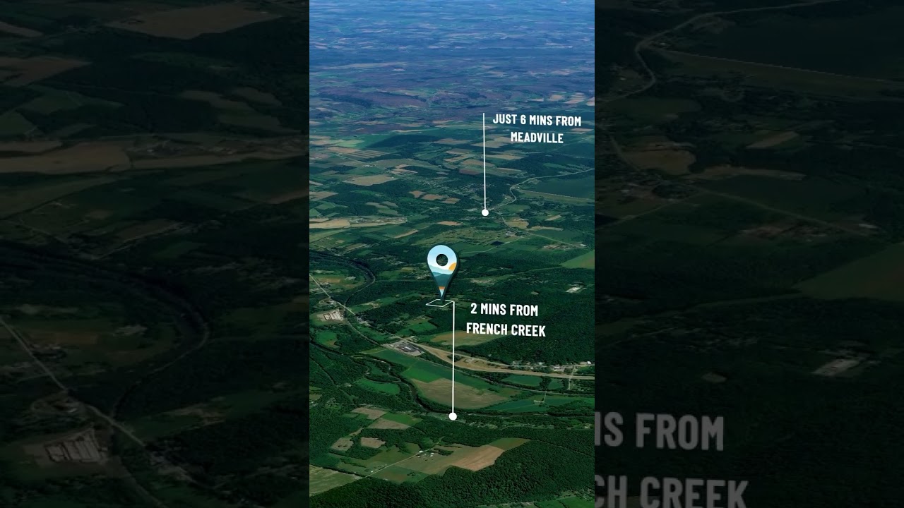 Cheap Land in Pennsylvania | Partially Cleared w/Driveway | Paved Road Frontage | Unique | 7.4 acres