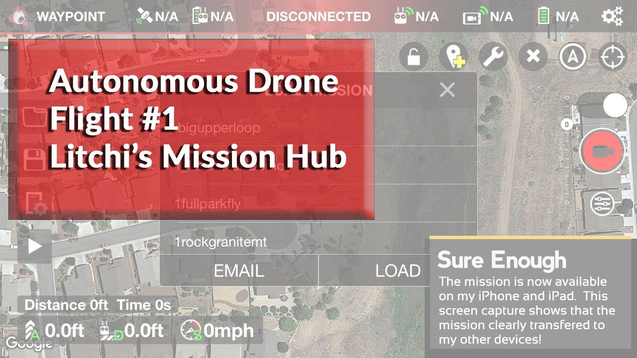 Autonomous Drone Flight - The Litchi Mission Hub for DJI Drones