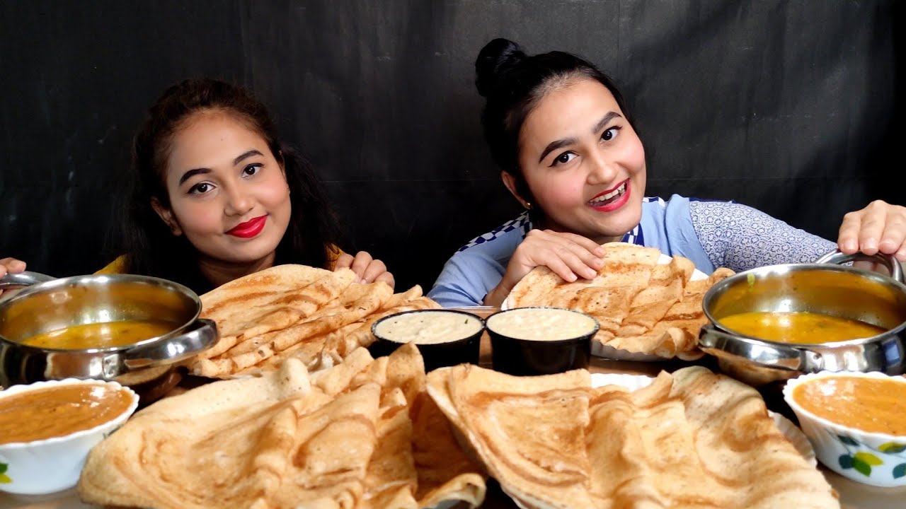 Dosa🤤😋 eating challenge ft. @Pratima the foodoholic II punishment🤯