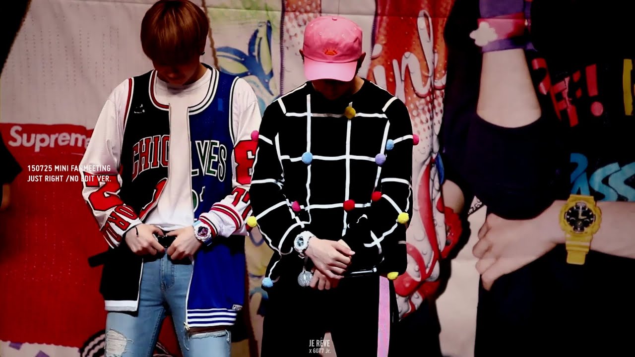 [fancam] 150725 GOT7 mini fanmeeting  - 딱 좋아 (Junior focus)