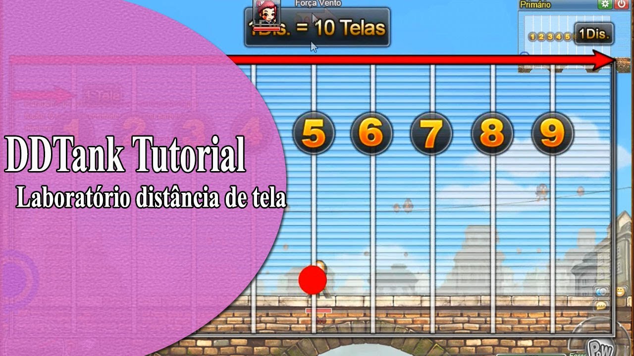 DDTank Tutorial: Laboratório distância da tela