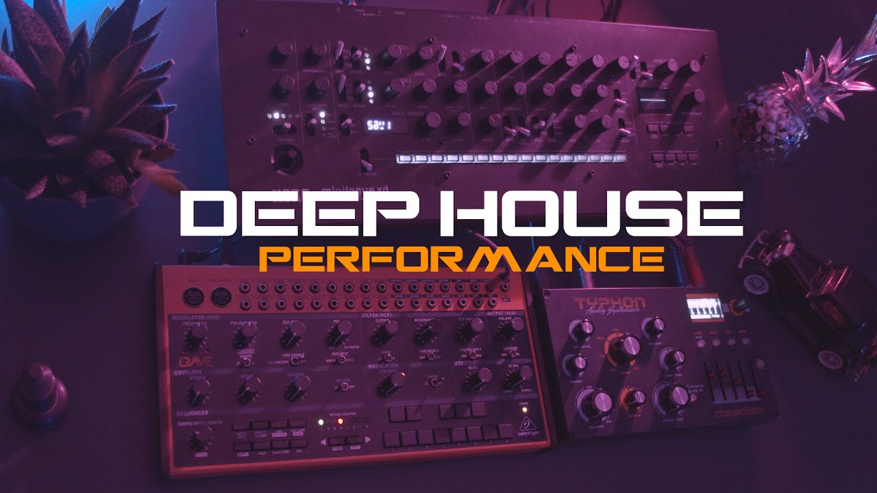 Dreadbox Typhon, Minilogue Xd and Crave - Deep House Performance