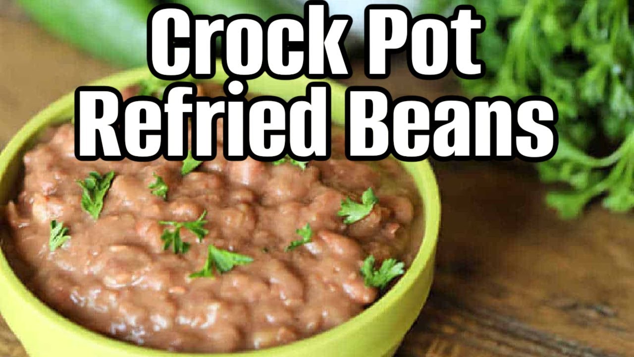 Best Crockpot Refried Beans | Taco Night Essential
