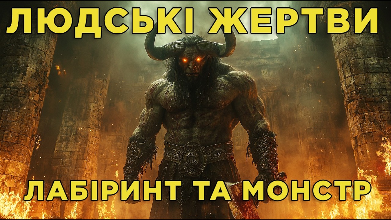 🦬 Мінотавр: Голова бика, жертви людей і роль Тесея 🧵