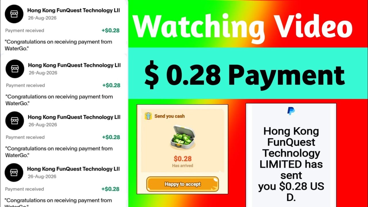 Water Go App | PayPal Games that pay real money | PayPal Earning Apps 2026 | New PayPal Earning apps