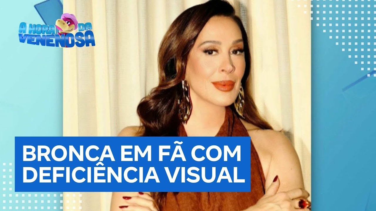 Claudia Raia comete gafe ao dar bronca em fã com deficiência visual durante espetáculo