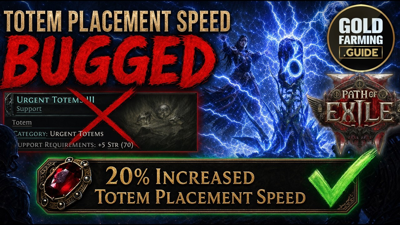 Totem Placement Speed Bugged! How To Place Spell Totems Much Faster! PoE 2 Path of Exile II