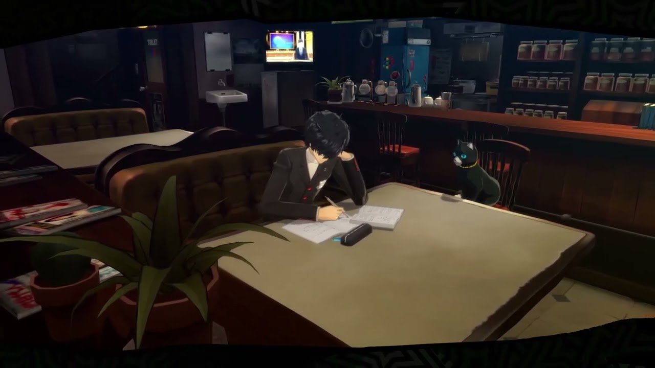 Café Leblanc | Chill & Energetic Music from Persona 5 to Study or Relax (with rain sounds)