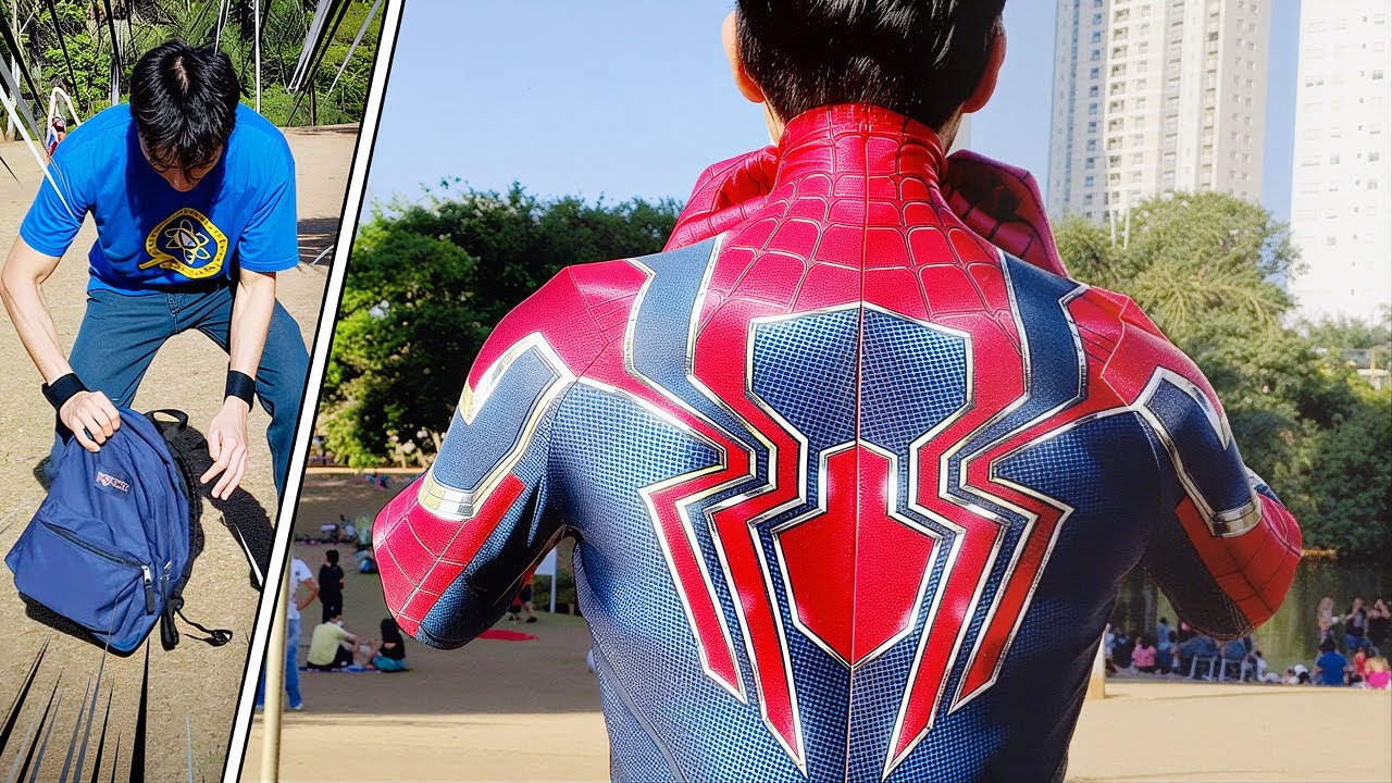 SPIDER-MAN IRON ARMOR COSTUME In Real Life (Suit Up - Cosplay)