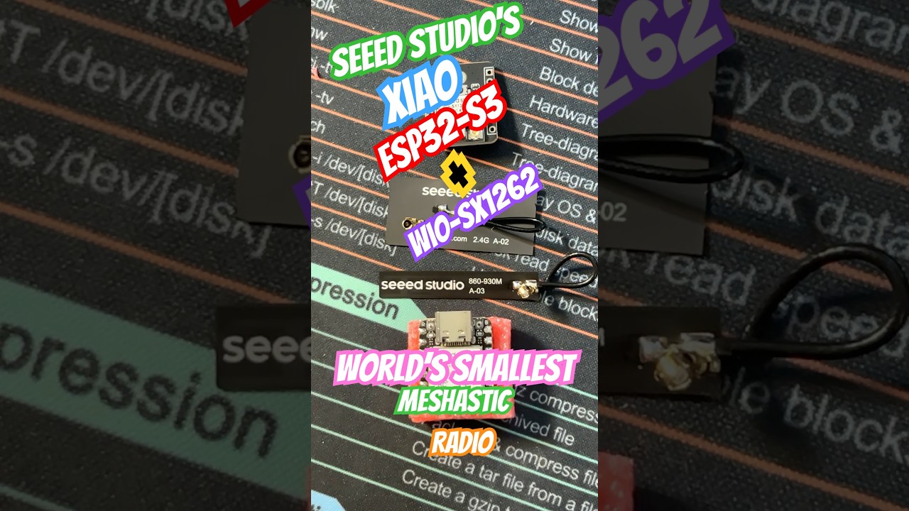 Seeed Studio&rsquo;s Xiao Esp32-S3 + Wio-SX1262 Mini Meshtastic Radio #esp32 #meshtastic