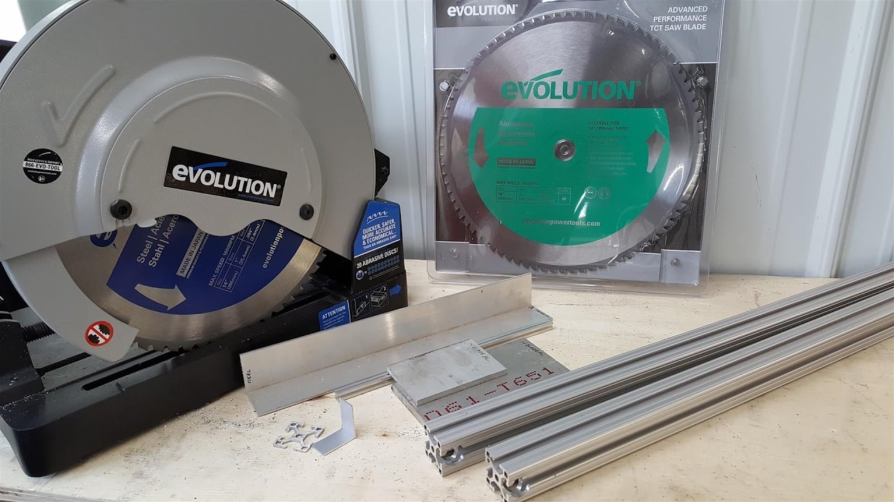 Evolution Tools Metal Dry Cut Saw, Steel and Aluminum Blade Comparison