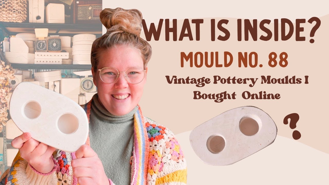 Creating pottery out of a Vintage Plaster Mould: Mystery Mould Number 88
