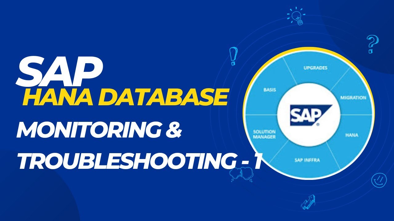 SAP BASIS - Мониторинг базы данных HANA и устранение неполадок