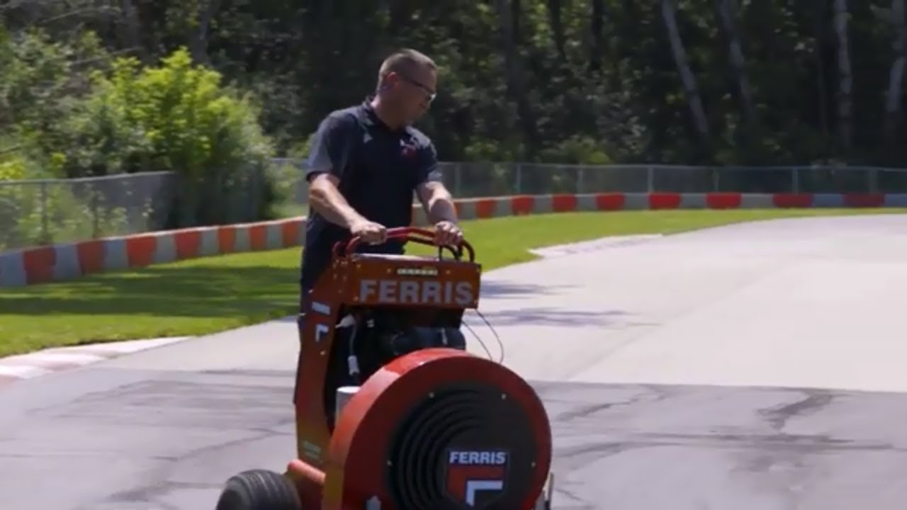 Stand On Blower Maintains Badger Kart Club Track | FB2000 Hurricane