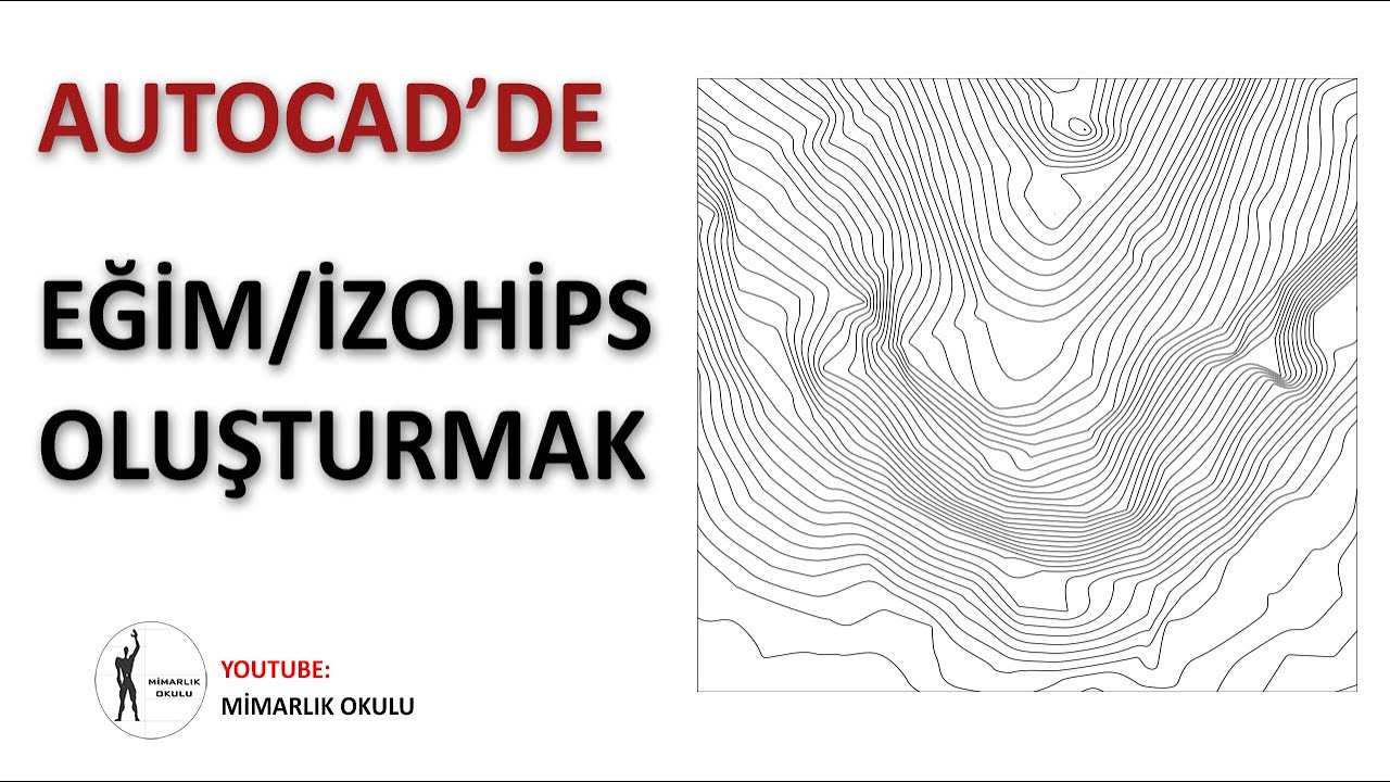 Autocad'de Eğim / İzohips Çizgileri Oluşturmak
