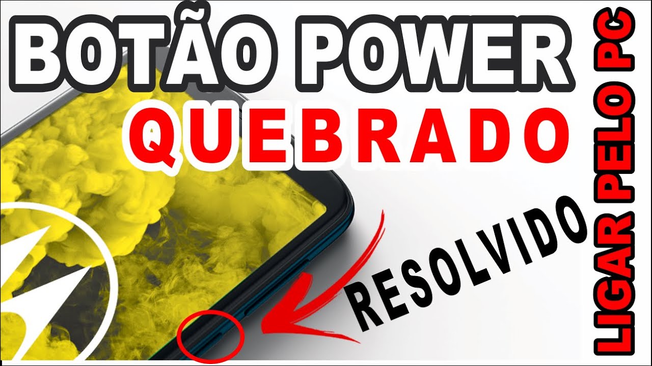 botão power quebrado, ligar moto G, X, E (pelo computador) 2024