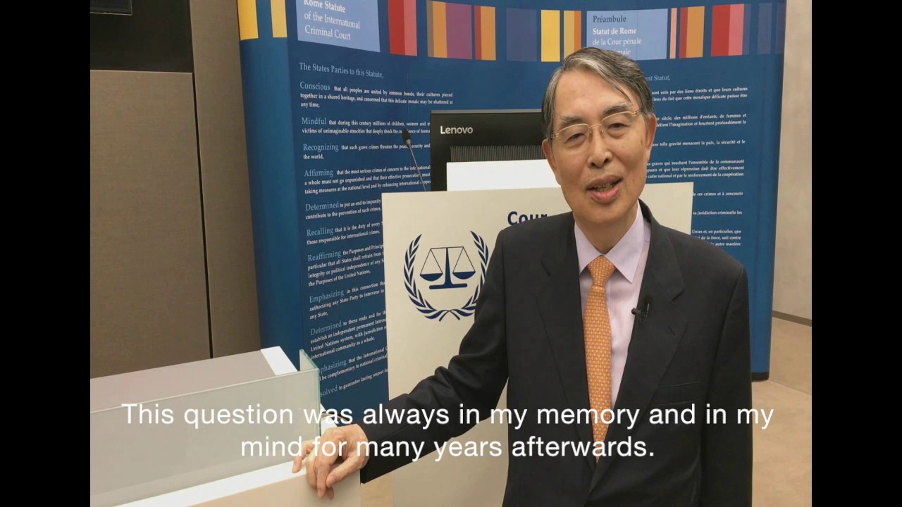 Former ICC President, Judge Sang-Hyun Song - #whenIwas15 ICC campaign