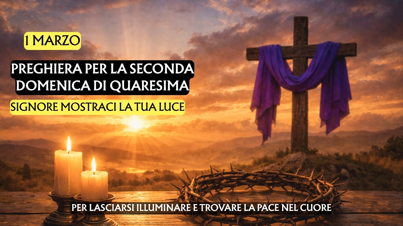 🙏Preghiera per la seconda Domenica di Quaresima | Signore mostraci la Tua luce