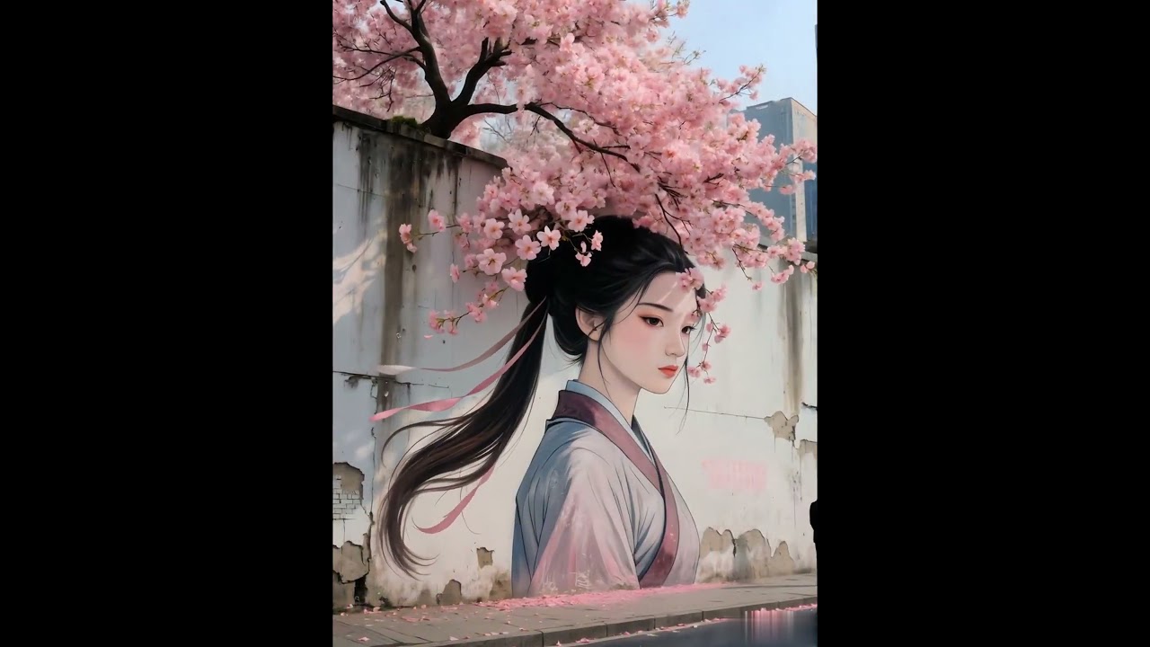 How extraordinary are the flower wall murals of Chinese aesthetics!  #wallpainting #shorts