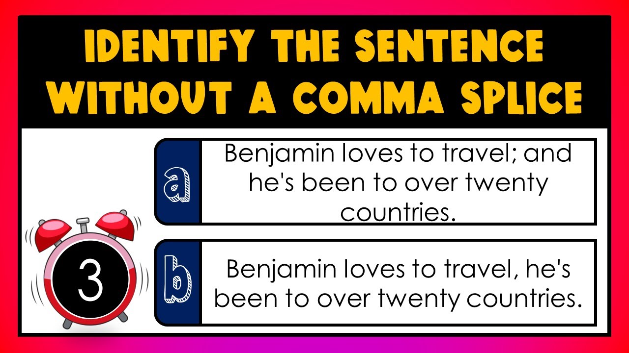 Comma Splice | SPaG Test