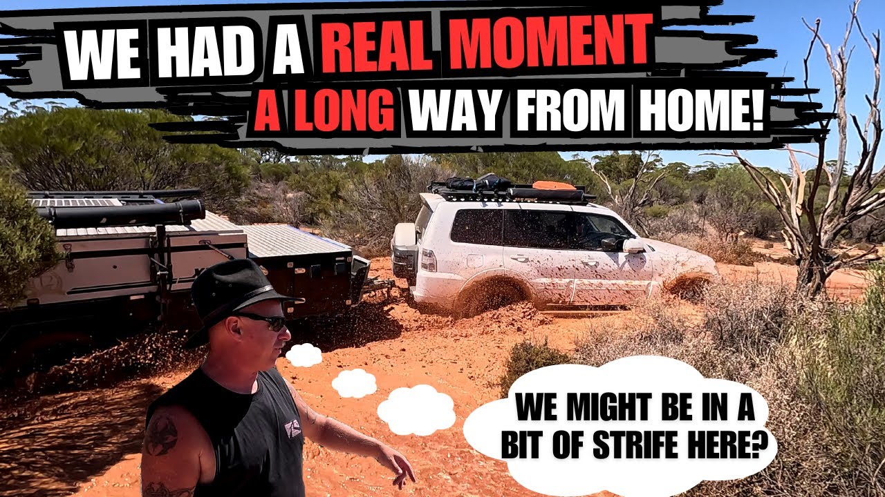 THIS WASN`T THE PLAN! Is the PAJERO actually any good for TOWING? Big risk & Big Reward FREE CAMPING