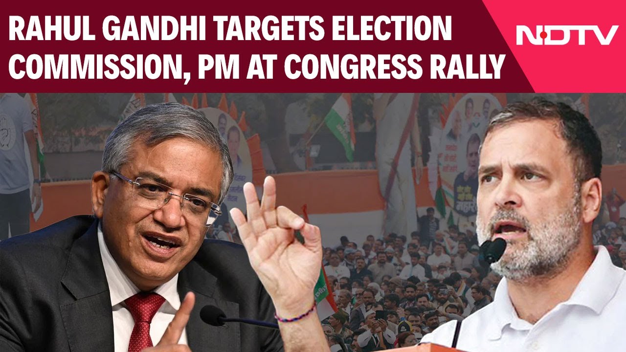 Rahul Gandhi Rally | 'Vote Theft': Rahul Gandhi Targets PM, Election Commission At Congress Rally