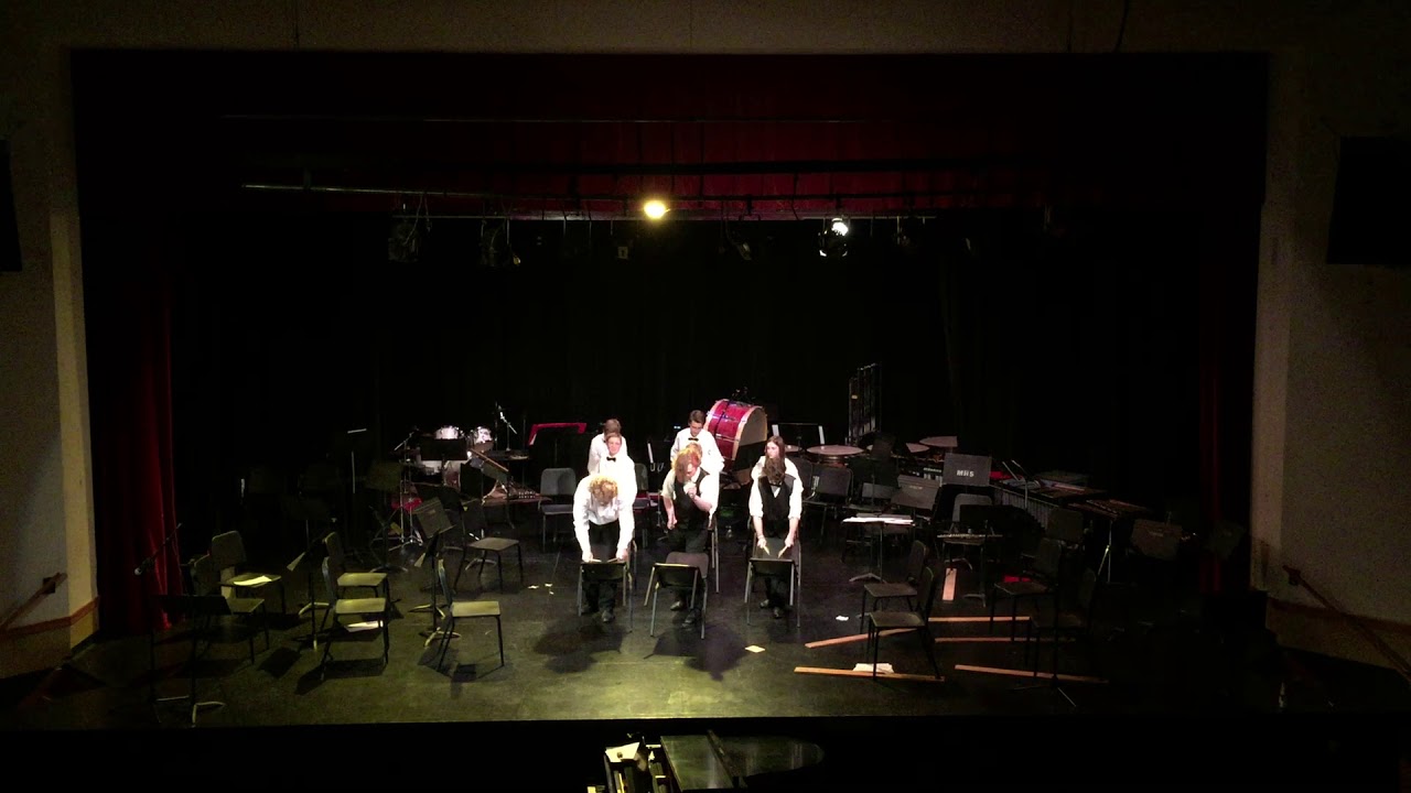 2017 Moscow High School Winter Concert: Percussion Ensemble - "Seat Beat"