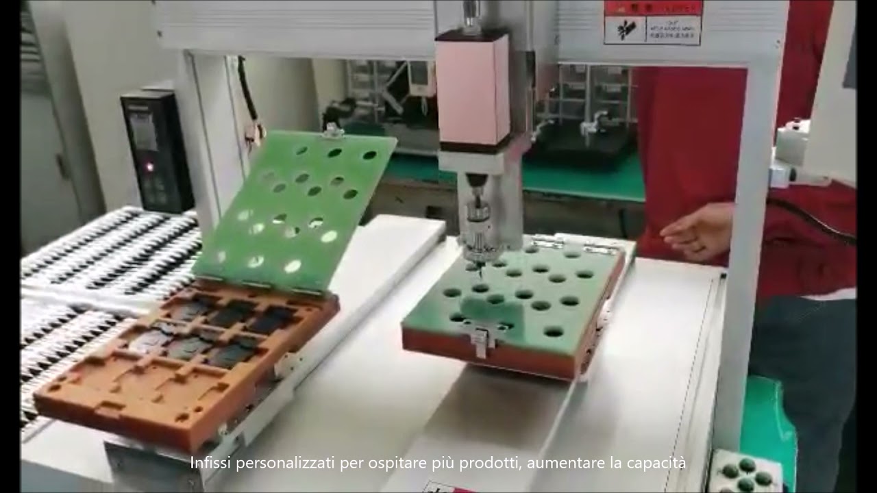 Macchina automatica di bloccaggio della vite personalizzata utilizzata per il rilevamento della