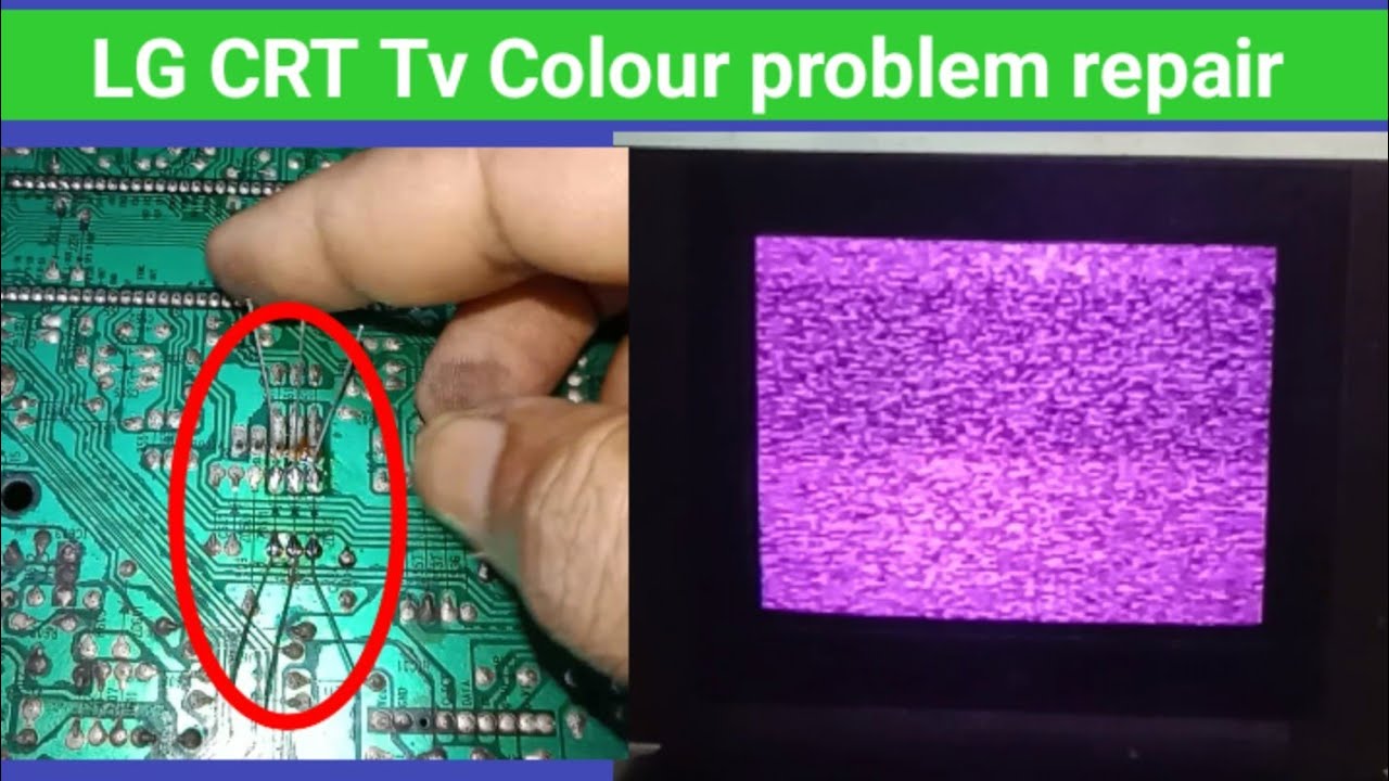 Lg tv colour problem repair. Red colour problem repair in crt tv.