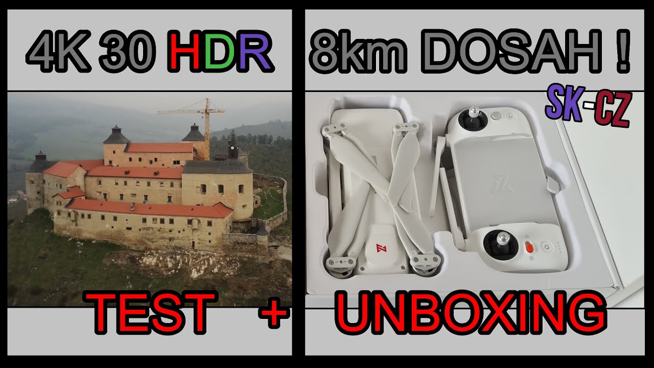 Unboxing Drona Xiaomi Fimi X8 SE 2020 + TEST (SK-CZ)