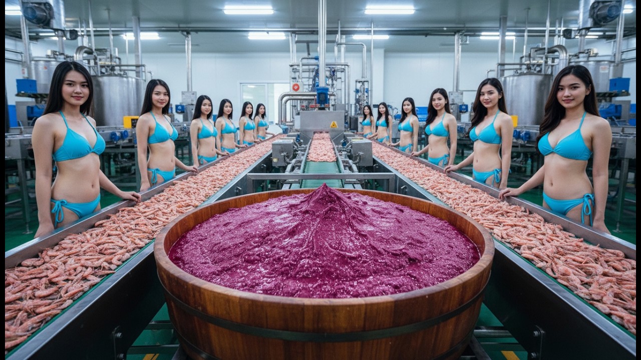 Inside the Shrimp Paste Factory, The Entire Process Revealed