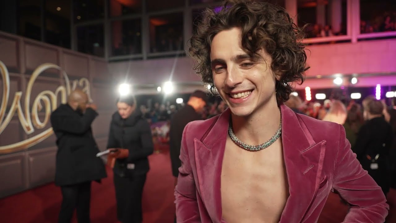 Film: Wonka (2023) World Premiere - Timothee Chalamet HD Interview