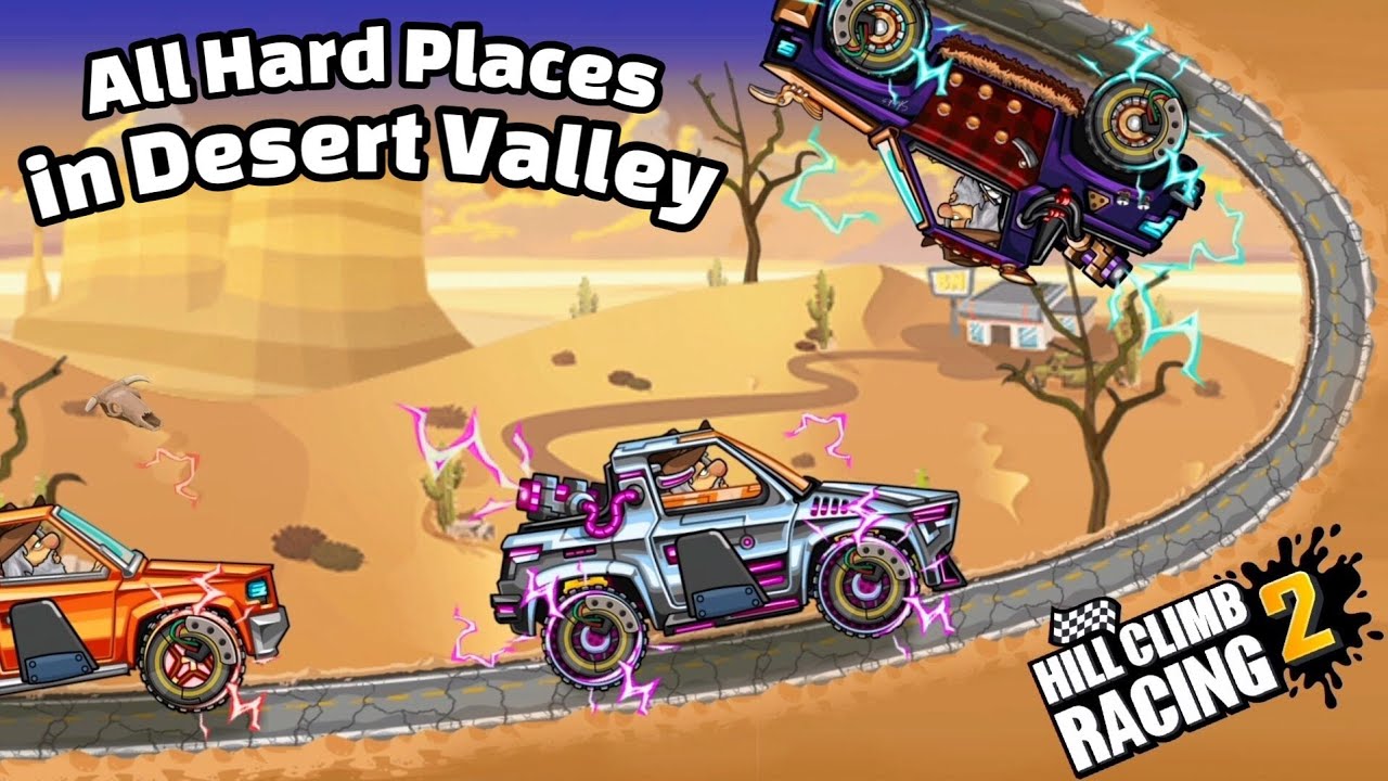 ALL HARD PLACES in DESERT VALLEY 🥇🔥| HILL CLIMB RACING 2