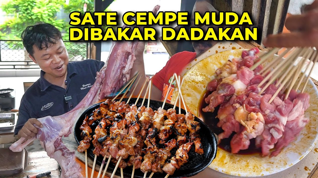Disembelih Langsung Dibakar! Spesial Sate Kambing Muda, Sehari Ludes 50 Kilo Lebih!