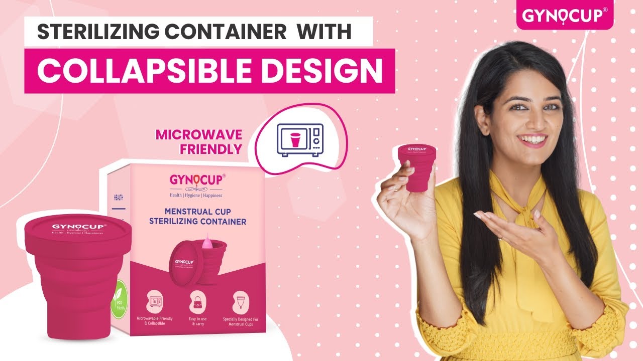 GynoCup Menstrual Cup Sterilizing Container With Collapsible Design | Gynocup | Mildcares