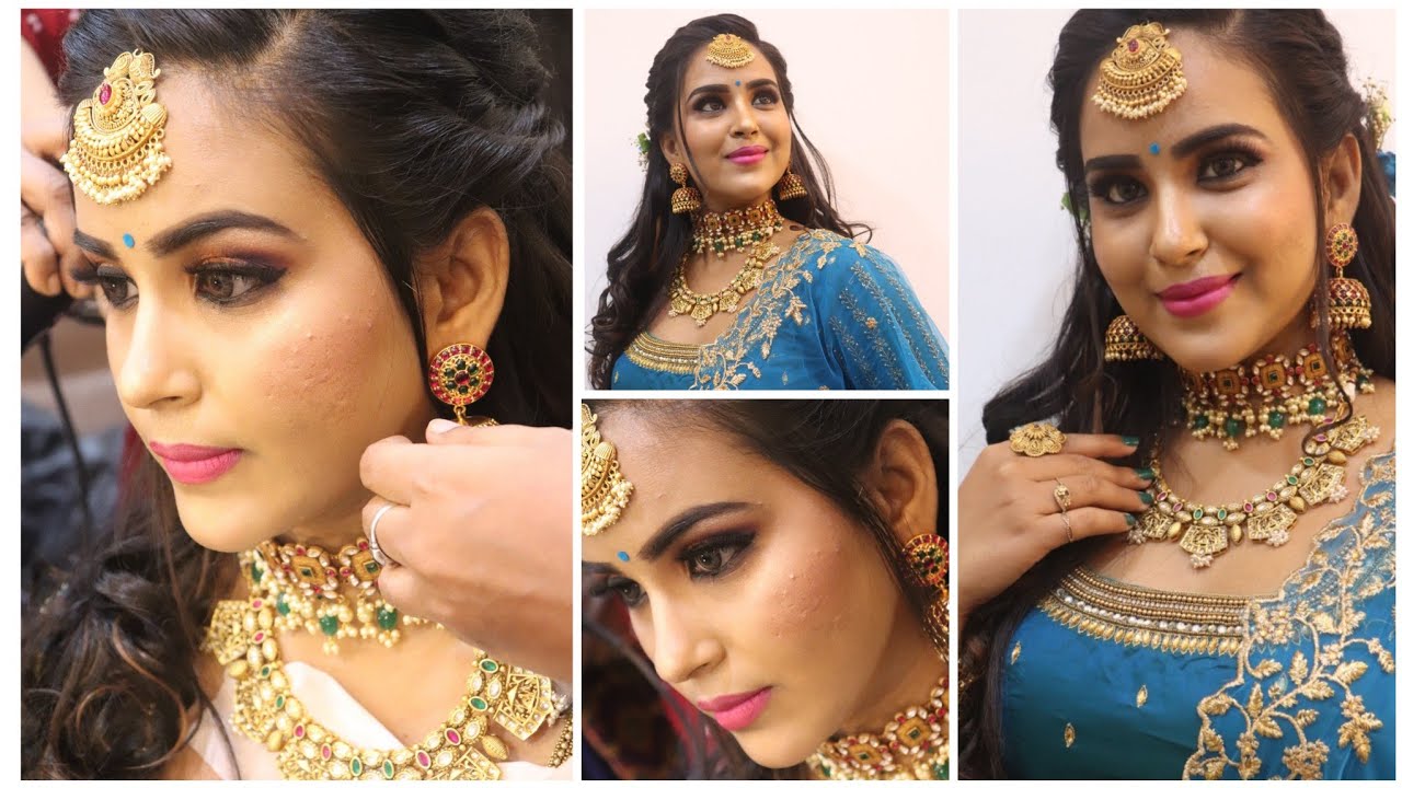 Bridal Makeup look  By Naturals Lounge| Engagement Reception look| Anjali Bharathi Kannama