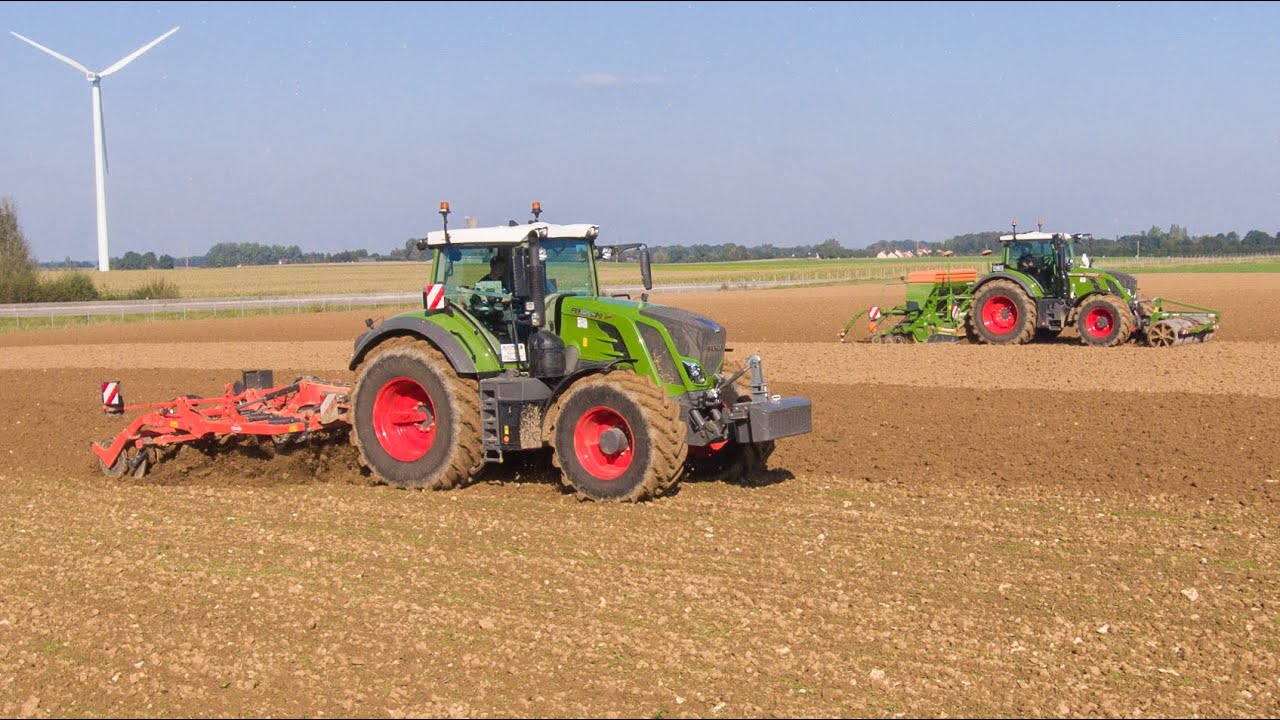 Déchaumage et semis | FENDT 828 et 720 gen6 | AMAZONE | KUHN