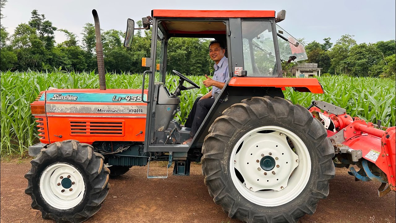 Kubota L1-455 Xới tuyệt vời. Ae quan tâm LH 0918.152.958 | Nông Cơ Bảy Ghì