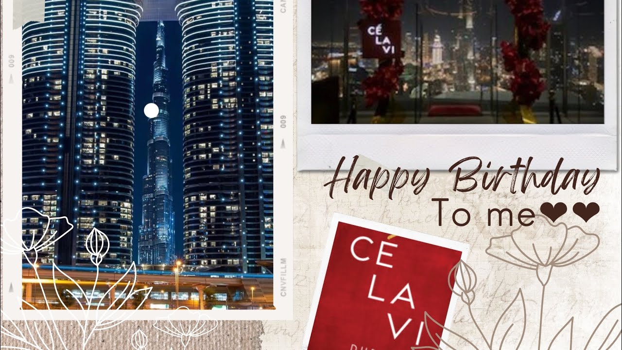 The luxury sky toper CE LA VI restaurant with the best dining & burj khalifa view. Best for couples.