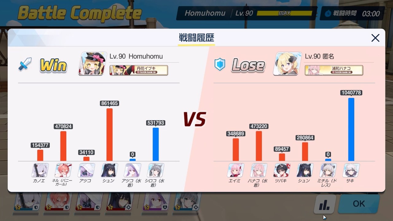 [ブルアカ][新S10][庚 紅兔 公主 旬+ 禮滿 響 進攻VS防守 艾米 水花  椿 旬 + 禮滿 咲!][69][戦術対抗戦-市街戦]