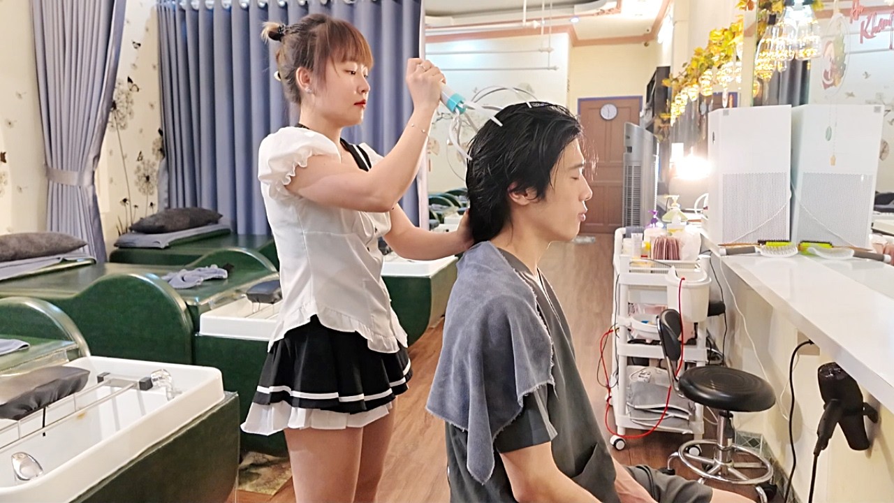 Вьетнамский ASMR-массаж головы для расслабления и сна, который навсегда избавляет от головной боли.