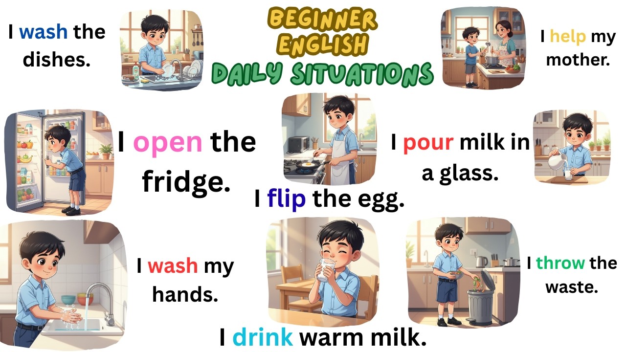 Learn English with Daily Routine | Preparing Breakfast