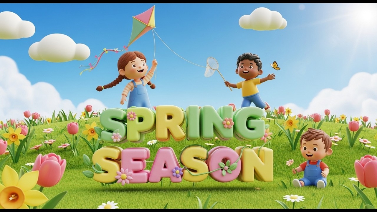Hello Spring 🌷☀️ | Spring Season Kids Song 🌼🦋 | Children’s Music Celebration 🌈💛