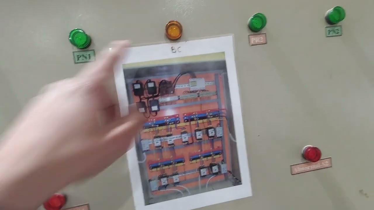 مختبر القدرة الكهربائية - تجربة PLC Based Distribution Board 