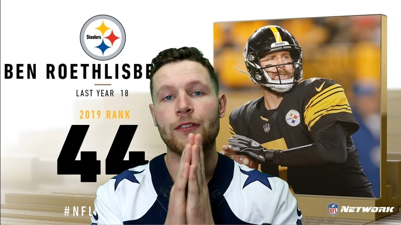 Rugby Player Reacts to BEN ROETHLISBERGER (QB, Steelers) #44 The NFL's Top 100 Players of 2019!