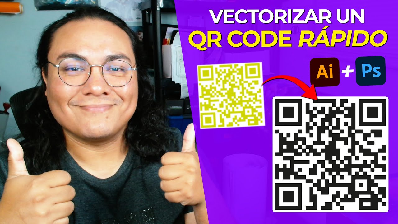 Como vectorizar QR code si no lo detecta el trazado automatico #Tutorial #diseñografico #Illustrator